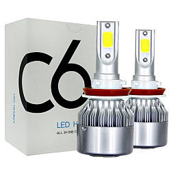 Комплект LED ламп C6 H11, 2 шт, 30W / Автомобільні світлодіодні лампи / Автолампи