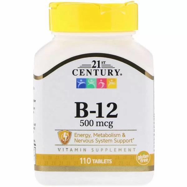 21st Century B-12 500 mcg 110 Tabs