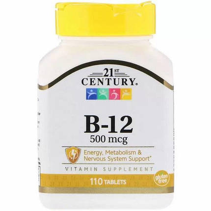 21st Century B-12 500 mcg 110 Tabs, фото 1