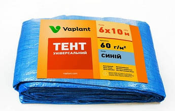 Тент 6х10м (60 г/м2) універсальний поліпропіленовий ламінований з кільцями