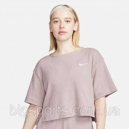 Футболка жінок. Nike W NSW RIB JRSY SS TOP (арт. DV7870-272)