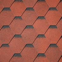 Tile red ultra Superglass HEX Бітумна черепиця IKO