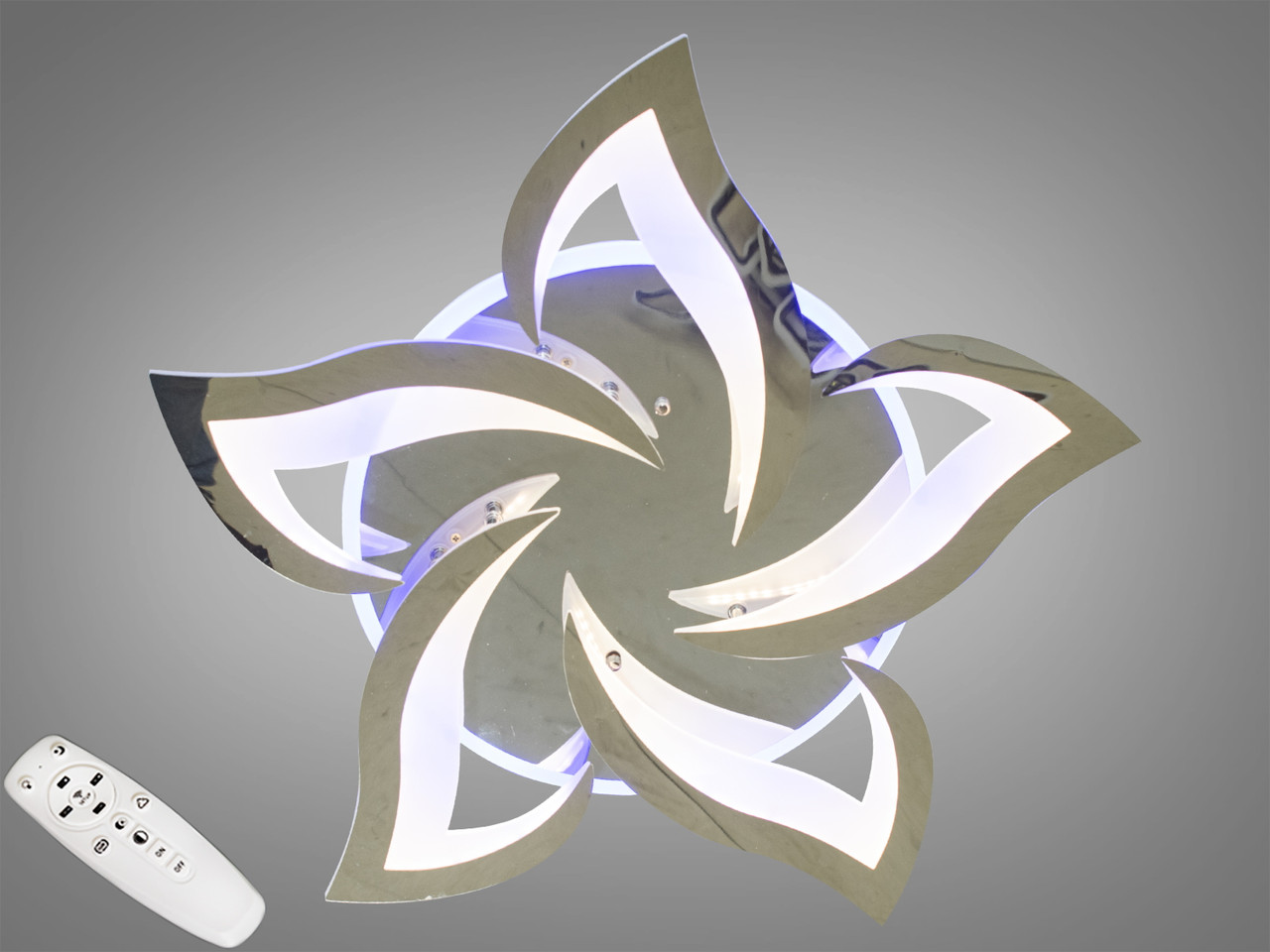 Люстра світлодіодна стельова з пультом 8146/5HR LED 3color, фото 1