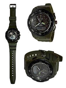 Чоловічий наручний спортивний годинник Skmei 1454 зелені
