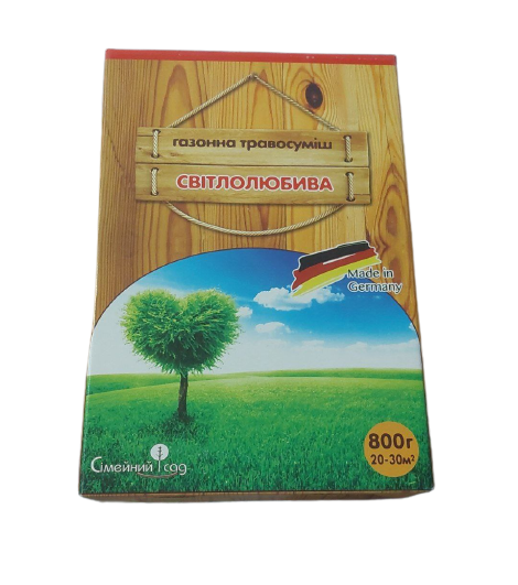 Газонна травосуміш Світлолюбива 800г