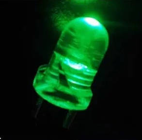 Сигнальний світлодіод, Green. Led світлодіод 5 мм., фото 2