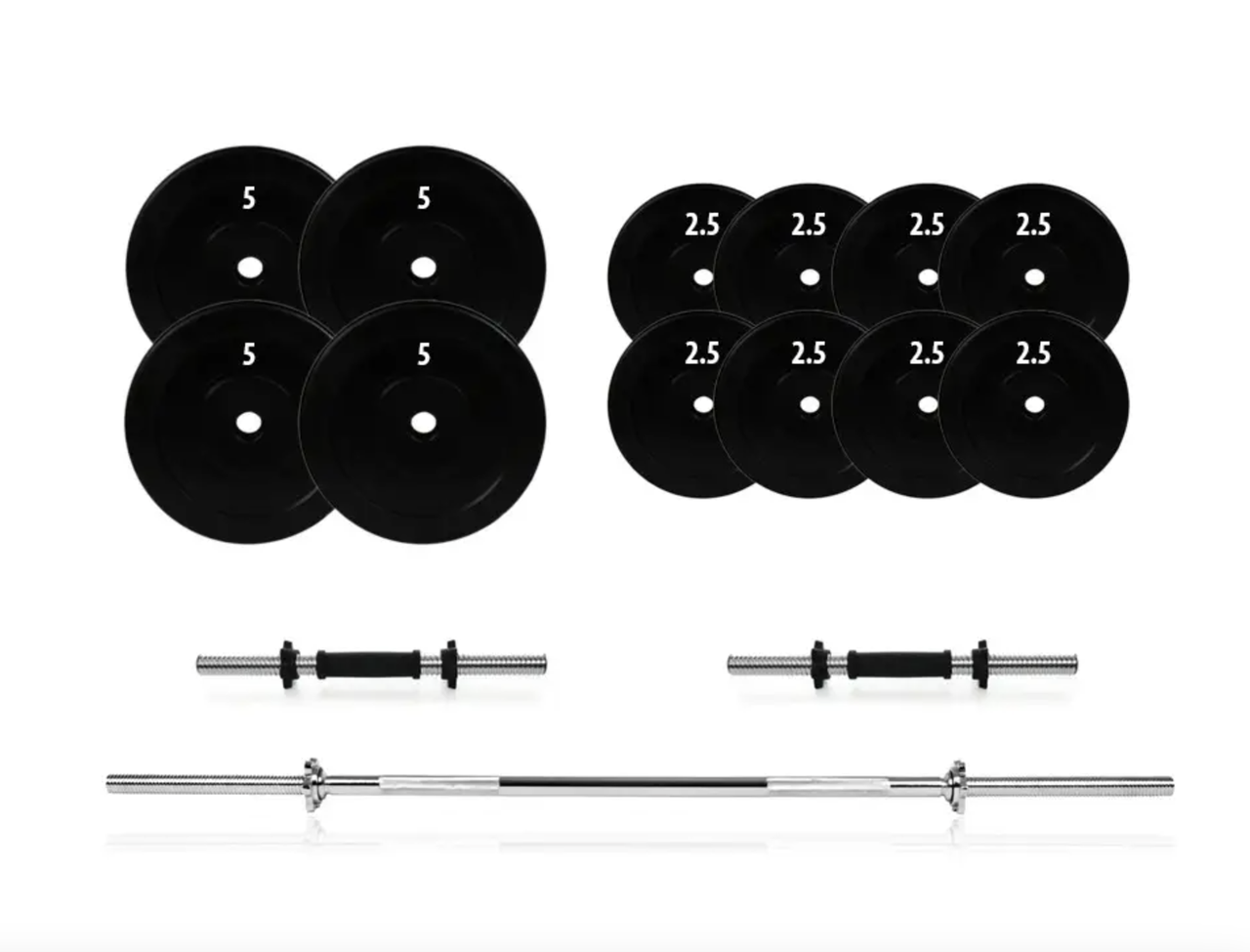 Набір Штанга + Гантелі 52 кг наборні розбірні