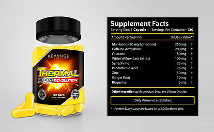 Revange Nutrition Thermal Pro Revolution 120 caps, фото 2