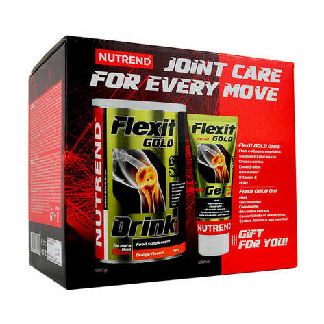 Flexit Gold Drink + Flexit Gold Gel (400 g + 100ml, blackcurrant), фото 1