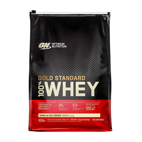 100% Whey Gold Standard (4,5 kg, delicious strawberry), фото 1