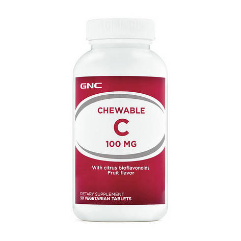 Chewable C 100 mg (90 veg tab, fruit), фото 1