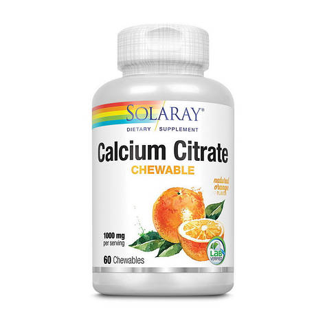 Calcium Citrate chewable (60 chewable, orange), фото 1