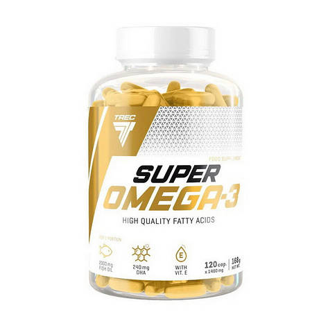 Super Omega-3 with Vit. E (120 caps), фото 1