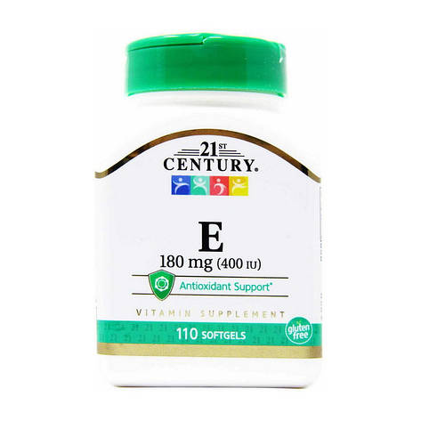 Vitamin E 180 mg (400 IU) (110 softgels), фото 1