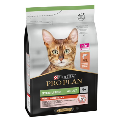 Сухий корм для стерилізованих дорослих котів Purina Pro Plan (Пуріна Про План) Adult Sterilised Vital Functions з лососем 3 кг