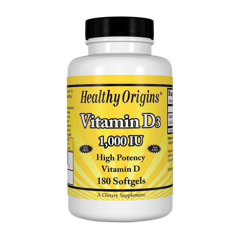 Vitamin D3 1000 IU (180 softgels)