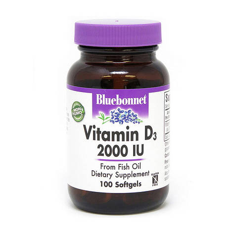 Vitamin D3 2000 IU (50 mcg) (100 softgels), фото 1
