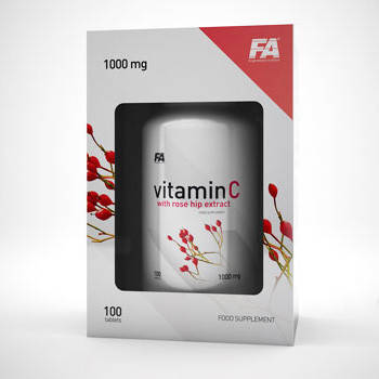 Vitamin C with rose hip extract (100 tabs), фото 1