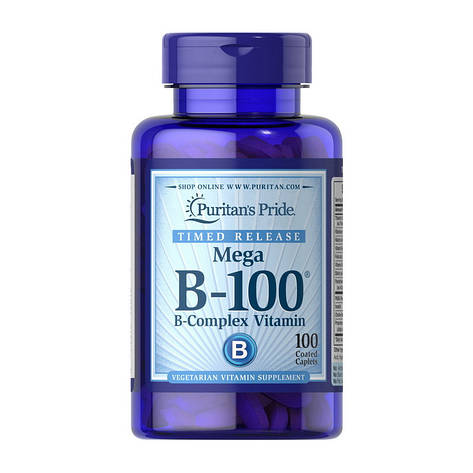 Mega B-100 Time Release (100 caplets), фото 1