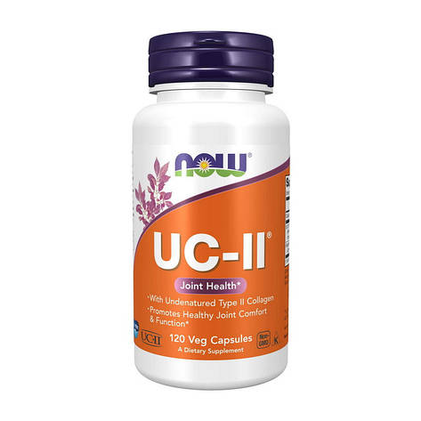 NOW UC-II Type Collagen (120 veg caps), фото 1