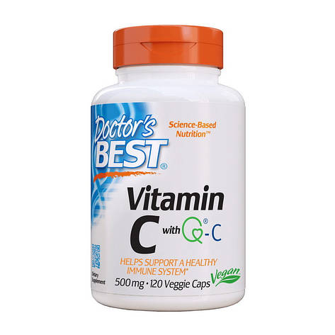 Vitamin C with Q-C 500 mg (120 veg caps), фото 1