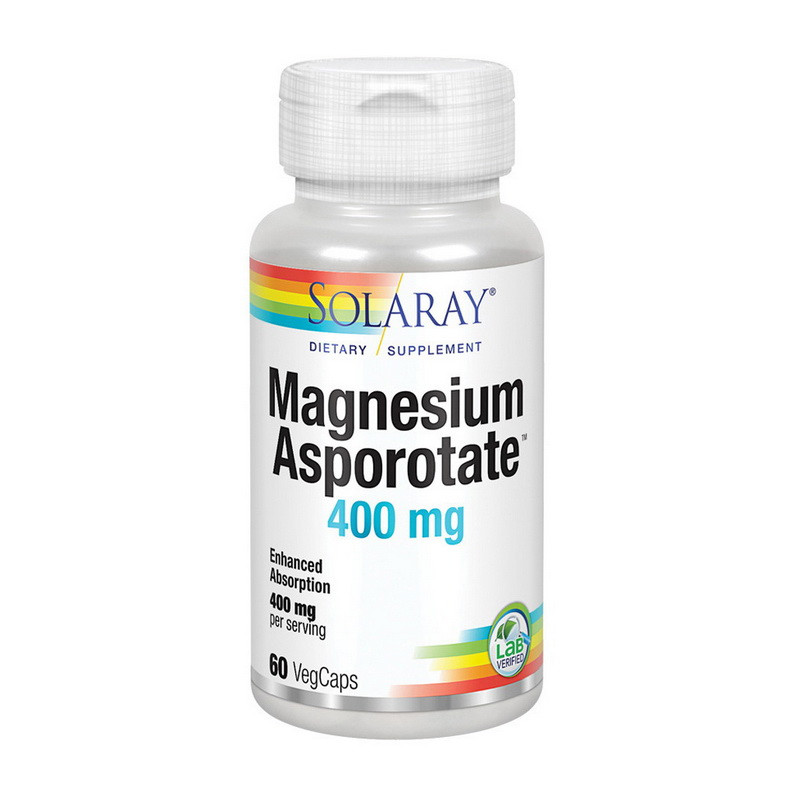 Solaray Magnesium Asporotate 400 mg (60 veg caps)