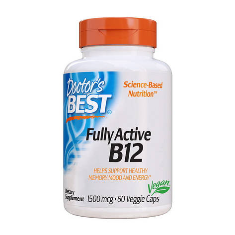 Fully Active B12 1500 mcg (60 veg caps), фото 1