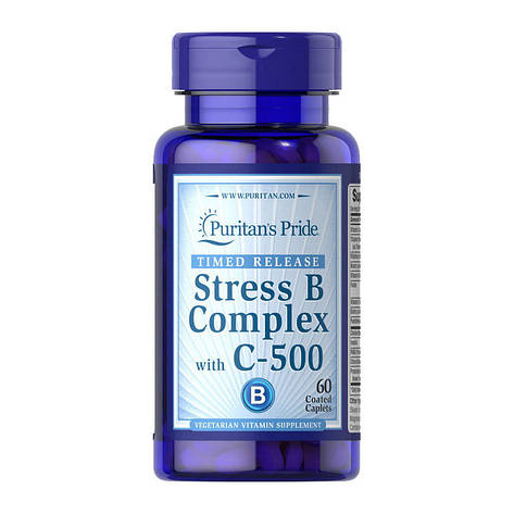 Stress B Complex with C-500 (60 caplets), фото 1