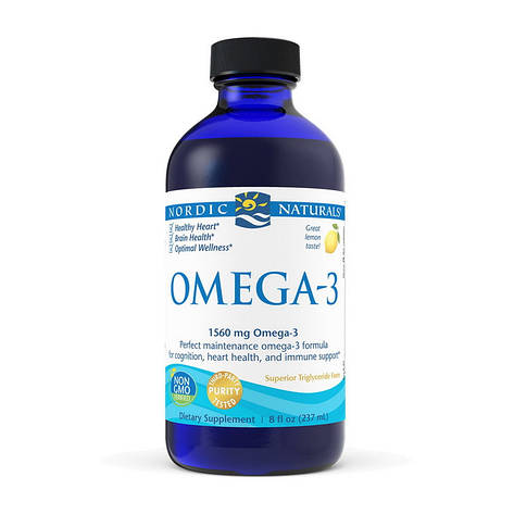 Omega-3 1560 mg (237 ml, great lemon), фото 1