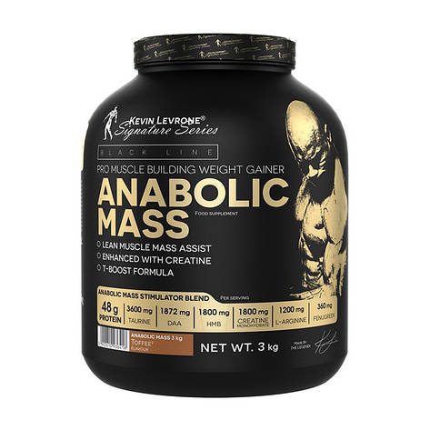 Anabolic MASS 40% protein (3 kg, snikers), фото 1