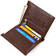 Фактурний гаманець для чоловіків з натуральної шкіри з тисненням CANPELLINI 21927 Коричневий, фото 6