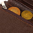 Фактурний гаманець для чоловіків з натуральної шкіри з тисненням CANPELLINI 21927 Коричневий, фото 7