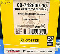 Кільця поршневі компресора 08-742600-00 GOETZE WESTINGHOUSE MERCEDES/MAN 88.0 (2.5/2.5/4) COMPRESSOR