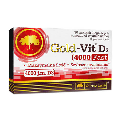 Gold-Vit D3 Fast 4000 j.m. (30 tab), фото 1