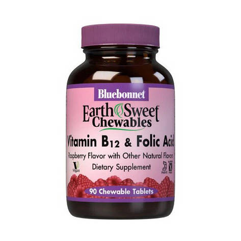 Vitamin B12 & Folic Acid (90 chew tab, raspberry), фото 1