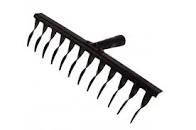 Граблі металеві на 12 кручених зубів
