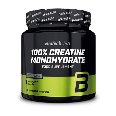 Креатин моногідрат BioTech 100% Creatine Monohydrate 500 g, фото 1