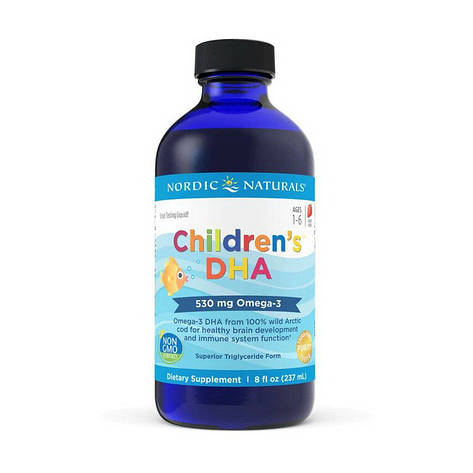 Nordic Naturals Children's DHA 530 mg Omega-3 (237 ml, natural strawberry), фото 1