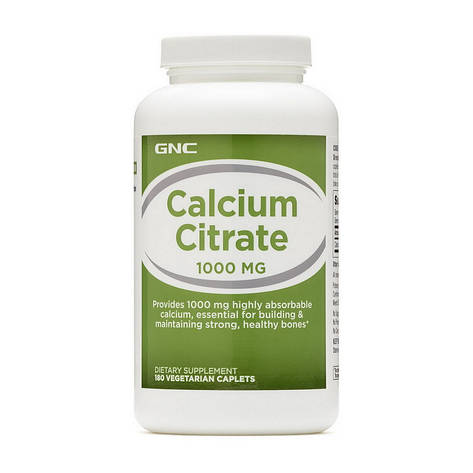 Calcium Citrate 1000 (180 veg caplets), фото 1