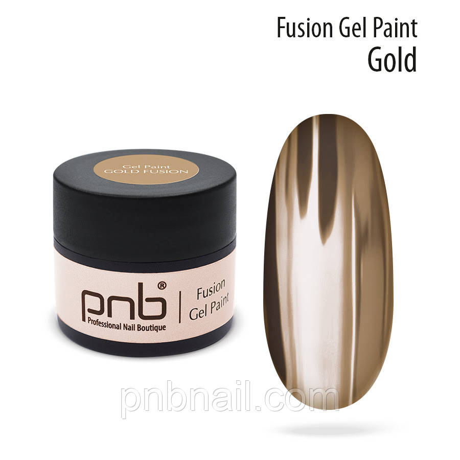 Fusion Gel Paint PNB, Gold / 5 мл   ( гель-фарба золотого кольору )