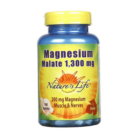 Magnesium Malate 1300 mg (100 tab), фото 1