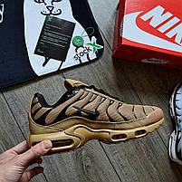 Чоловічі кросівки Nike Air Max Tn Plus літні. Аїр макс Тн весна-осінь повсякденні бежеві. Живе фото, фото 10