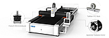 Волоконний лазер Gweike LF3015GC (модель High класу окремий електричний шафа з кондиціонером і змінним столом), фото 4