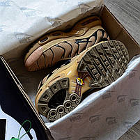 Чоловічі кросівки Nike Air Max Tn Plus літні. Аїр макс Тн весна-осінь повсякденні бежеві. Живе фото, фото 6