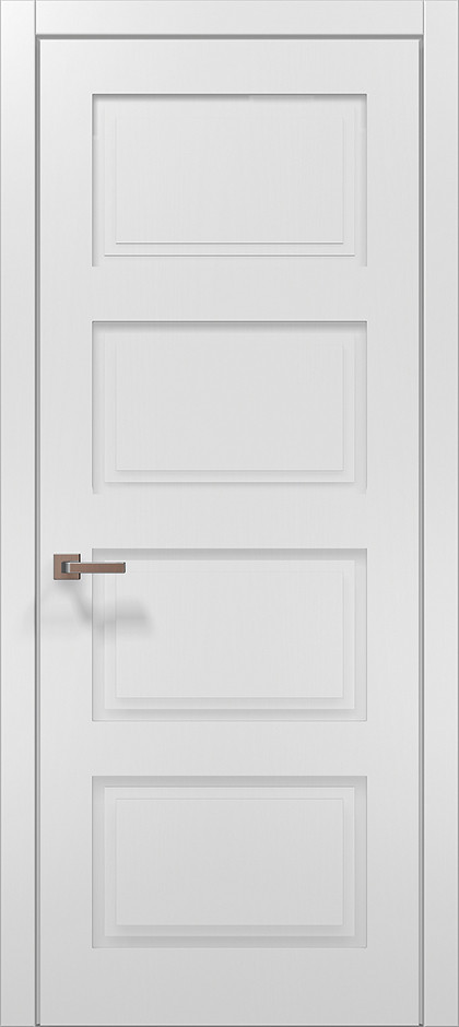 Двері міжкімнатні Полотно, серія STYLE (ST 04) Білий матовий