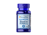 Биотин для волос, Витамин B7, Puritan's Pride Biotin 10,000 mcg 50 sofgels