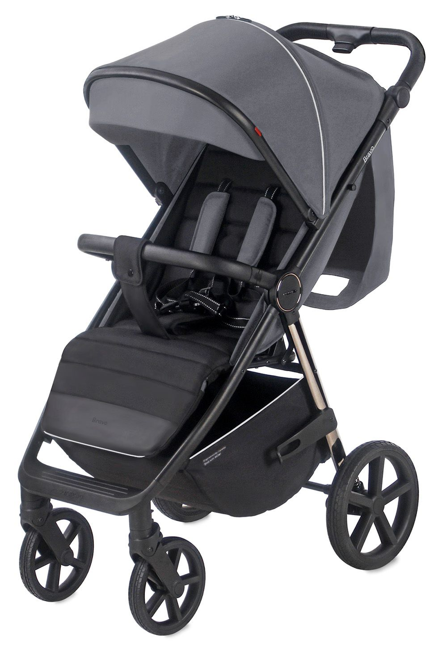 Коляска прогулянкова CARRELLO Bravo Plus 2023 Storm Grey, CRL-5515, сіра, Карелло Браво