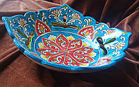 Тарелка для фруктов, сладостей узбекских мастеров. (0249)