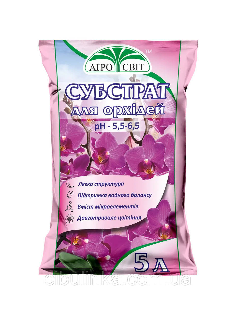 Субстрат для Орхідей Агросвіт 5 л, фото 1