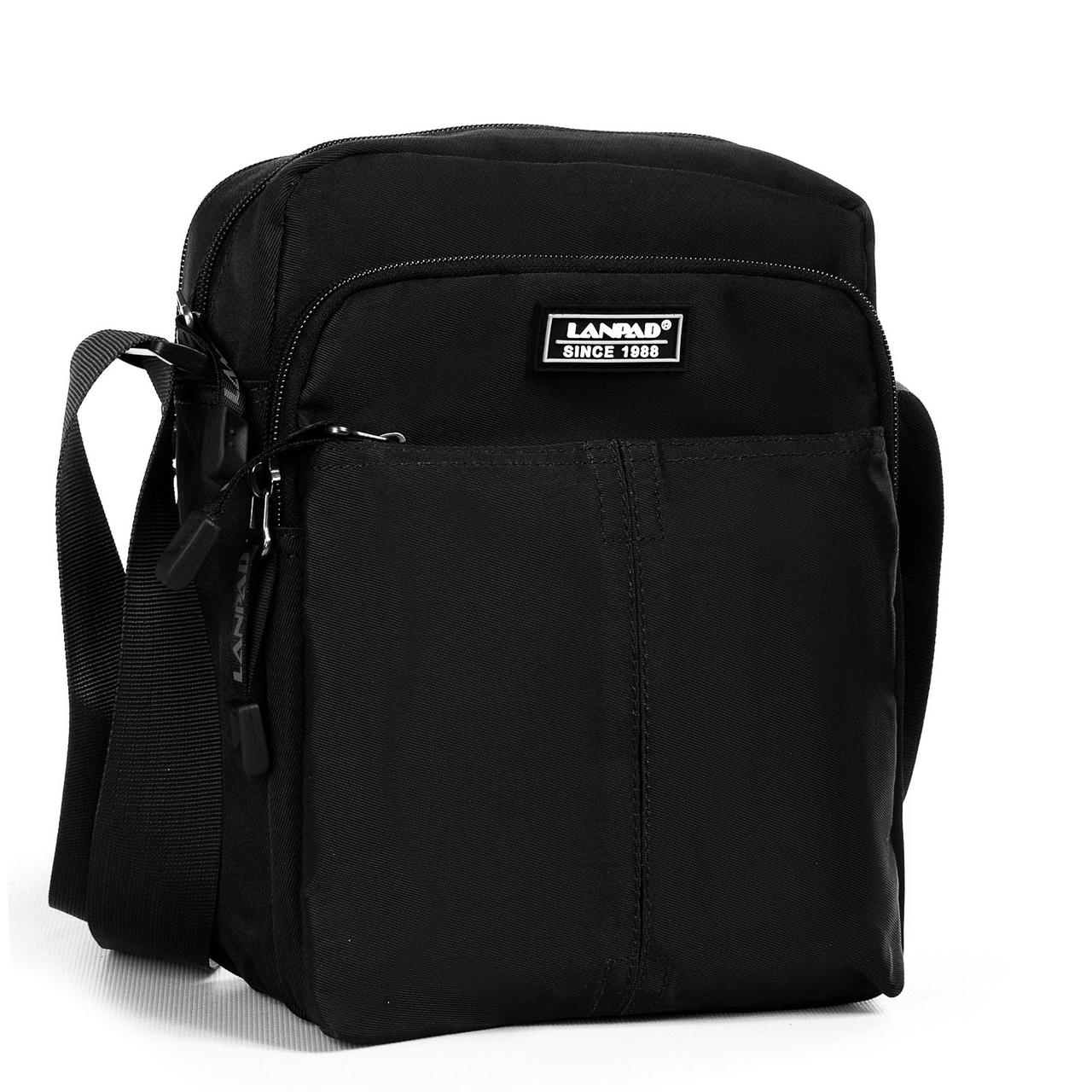 Чоловіча нейлонова сумка-планшет Lanpad 98902 black
